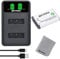 Batmax NP-BX1 Battery and USB Dual Battery Charger Compatible with Sony DSC-RX100 DSC-RX100 II DSC-RX100M II DSC-RX100 III DSC-RX100 IV DSC-RX100 V DSC-RX100 VII DSC-HX50V DSC-HX300 HDR-AS10 HDR-AS1