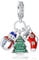 Rimgoris 925 Sterling Silber Charm für Frauen Armbänder Halskette Weihnachtsbaum Schneemann Weihnachten Socken Anhänger Frauen Armband Charm