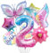 ALEGRE® Schmetterlinge Deko 2. Geburtstag Mädchen,Schmetterling Folienballon 2 Geburtstag mädchen,Geburtstagsdeko 2 Jahre Mädchen Schmetterling Luftballon,Folienballons für Schmetterling Themen Party