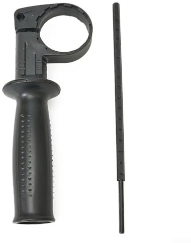 ReachMall Estabilidad mejorada con mango negro para máquina rectificadora de taladro eléctrico, mango lateral de taladro percutor