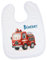 GRAZDesign Lätzchen personalisiert mit Namen Feuerwehr Geschenk Geburt Baby Junge