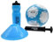 Precision Play - Juego de Entrenamiento de fútbol para niños, Pelota tamaño 4, Conos, Botella de Agua, Bomba y Bolsa, Kit de Equipo de Entrenamiento de fútbol, Regalo para Jugadores jóvenes, Azul