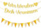 Rente Party Deko Girlande Set,2 Stück Gold Ruhestand Dekoration,Wir Werden Dich Vermissen Banner,Rentner Abschiedsdeko,für Kollegen Abschied und Renteneintritt
