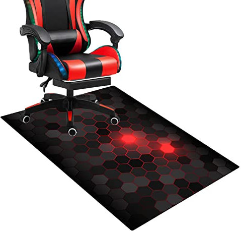 Gaming Chair Mat for Office Desk 140 x 160 cm Floor Protectors for Hardwood Floors Computer Gamers Office Chairmats