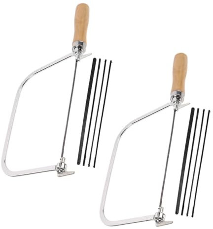 LIFKOME Dekupiersägemaschine Mit Holzgriff Tragbare Laubsäge Für Kleine Holzsäge Schmucksäge Schmucksäge Sägebogen Bogenwerkzeug Für Dekupiersäge