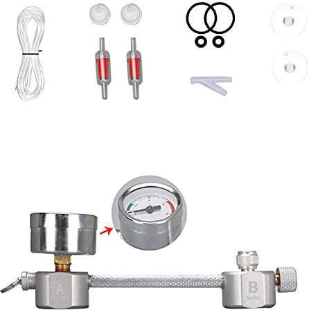 Kit de sistema generador de CO2 para acuario, kit de reactor de sistema generador de CO2 para plantas y acuarios