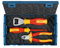 Bosch Professional 3-tlg. Handwerkzeug-Set (inkl. 1x VDE-Schraubendreher (PH1), 1 x VDE-Seitenschneider (160mm) und 1 x Flaschenöffner, in L-Boxx Mini)