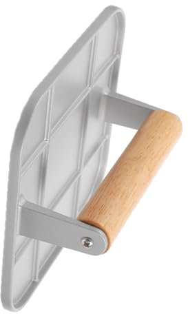 LAPYAPPE Burger Aluminium Outil de Cuisine pour Viande Hachée Steak Haché à Viande Antiadhésive pour Hamburger Argenté