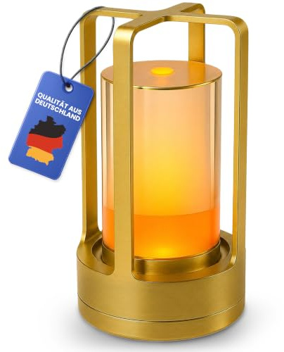 N-L-E new-line-essentials N-L-E LED Tischlampe aus edler Aluminiumlegierung – Stilvoll, flexibel und überall einsetzbar (gold, 1 Stück)