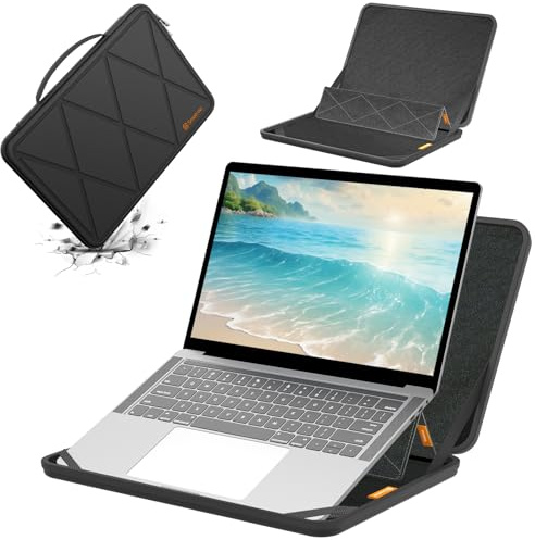 Smatree MS38T Laptop Hartschalenhülle aus Eva mit Laptopständer, für 14 Zoll Lenovo ThinkPad X9 14, für 14 Zoll Yoga Book 9i, für 13 Zoll ThinkPad X13 Yoga Gen 3/2, für 13 Zoll Yoga6 Gen 8/7