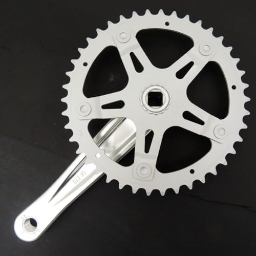 Yhenlovtt Set Speed für Fahrrad-Kurbelgarnitur, 170 mm, 36 Zähne, alter Stahl, 42 t, Einzelvierkant, 40 t, Kettenrad für MTB, Rennrad, Kegelrad, Schule, Kinderfahrräder (40T)