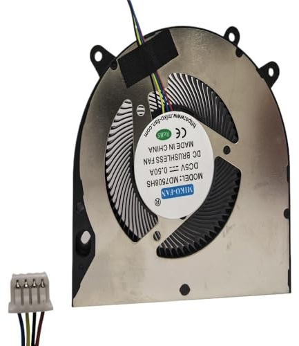 YLLOZDE Ventilateur de Refroidissement pour Max Book D16 BF07507H05FP pour One-Netbook OnexPlayer 2 Pro DC 5V 0,5A MD7508HS(DC 5V-1.25)