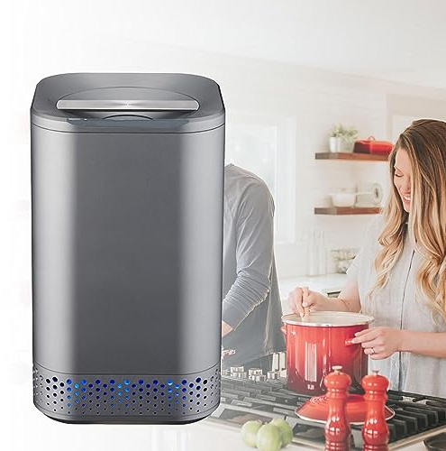 Composteur électrique de cuisine sans contact, élimination des déchets hygiéniques, capacité de 2,5 kg, recyclage des déchets alimentaires, transforme les déchets en compost, utilisation sur le