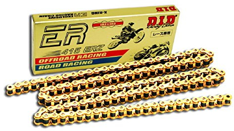 DID 415ERZ-KETTE (Gold & Gold) – Länge: 130 Glieder mit Clip-Verbindung (RJ)