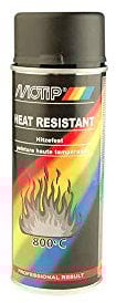 MOTIP Pro 04031 Hitzefester Sprühlack, 400-ml-Sprühdose, Schwarz