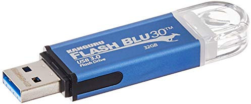 Kanguru FlashBlu30 – 32GB USB Flash Drive – Physical Write Protection Switch - Super Fast USB 3.0