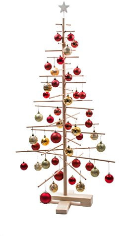 xmas3, Kunstigt juletræ lavet af ægte træ. Robust, pladsbesparende, bæredygtigt og enkelt. Det perfekte alternativ til et juletræ. 68 × 68 × 125 cm, 24 grene.