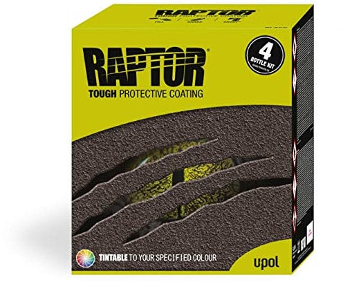 U-POL UPol Raptor Tintable Tough Urethene Coating Truck Bed Liner Kit - Trailers 2Pack Protects Against Rust/Corrosion/Salt/Damp/Extreme Temperatures Restores to an Even/Prestine Finish Colour Match