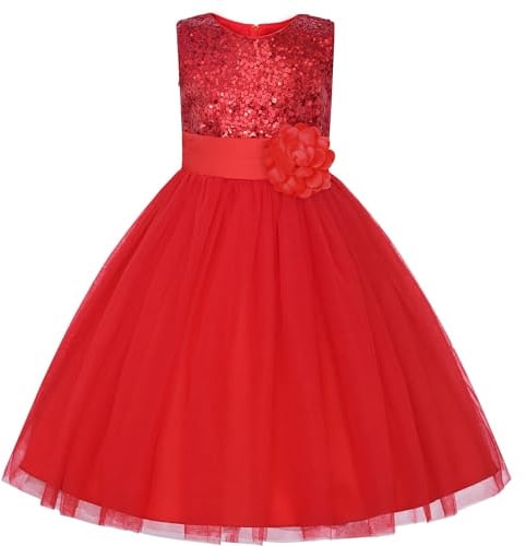 JerrisApparel Principessa Ragazza Fiore Paillettes Festa Matrimonio Vestito