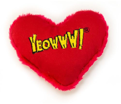 YEOWWW Heart Attack Cat Toy, clear
