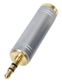 Ex-Pro® Professional Quality Gold Plated STEREO Audio Adaptor 6.35mm (1/4 INCH) Jack Socket to 3.5mm Jack Plug - for Headphones
