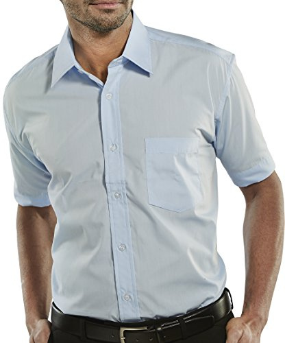 CLASSIC SHIRT S/S BLUE 15.5
