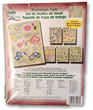 2014 Wildflowers & Critters One Stroke Reusable Painting Teaching Guide Worksheet Pack