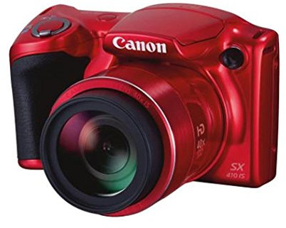 Canon Powershot SX410 IS Appareil photo numérique Compact 20 Mpix Ecran LCD 3 Zoom Optique 40 x - Rouge