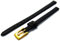 Ladies Soft Genuine Leather watch Strap Band 6mm, Black, Gilt (Gold Colour) buckle