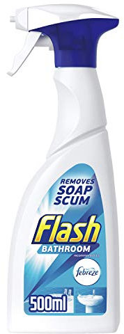 Flash Bathroom Surface Cleaner Spray, 500ml