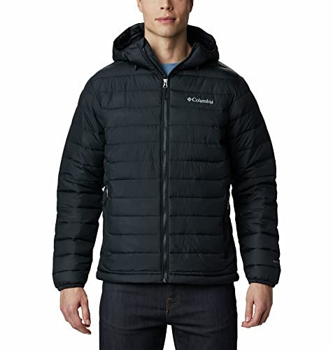 Columbia Herren Steppjacke Mit Kapuze, Schwarz, L