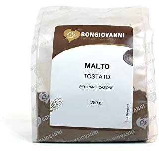 BONGIOVANNI FARINE E BONTA' NATURALI Malto Tostato per Panificazione - Formato da 250 grammi