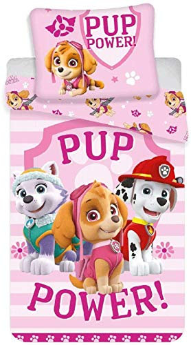 Jerry Fabrics Paw Patrol Pup Power Einzelne Baumwollbezug-Set