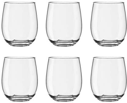 TarHong Montana Double Old Fashion/Cocktailglas, 370 ml, hochwertiges Acryl-Trinkgeschirr, 6 Stück
