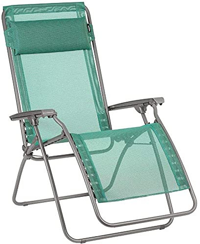 LAFUMA MOBILIER Relax-Liegestuhl, Klappbar und verstellbar, R Clip, Batyline, Farbe: Chlorophylle, LFM4020-9266