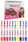 GlitzyGurl Premium Neon Haarkreide-Set, 10 x Kind, temporär, ungiftig, leicht waschbar, Haarfärbemittel, bunte Haarkreiden, Set für Mädchen