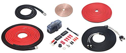 Recoil PCK8 True 8 Gauge 99.99% Oxygen Free Copper Complete Amplifier Wiring Kits, Subwoofer Installation Wiring Wire