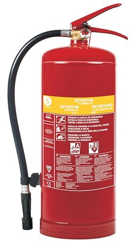 Smarwares Extintor de Incendios FEX-15262, Rojo, 6 L