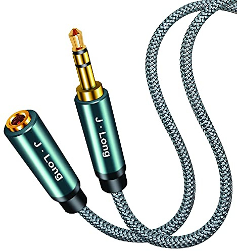 3.5mm Headphone Extension Cable 0.3M,Car Aux Stereo Mini Jack Lead 3.5mm Male to Female Stereo Audio Extension Cable for Phones, Headphones, Speakers, PCs, MP3 Players and More (30cm)