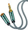 3.5mm Headphone Extension Cable 0.3M,Car Aux Stereo Mini Jack Lead 3.5mm Male to Female Stereo Audio Extension Cable for Phones, Headphones, Speakers, PCs, MP3 Players and More (30cm)