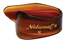 D'Addario National Celluloid Thumb Picks, Medium Schildpatt - 4er-Pack