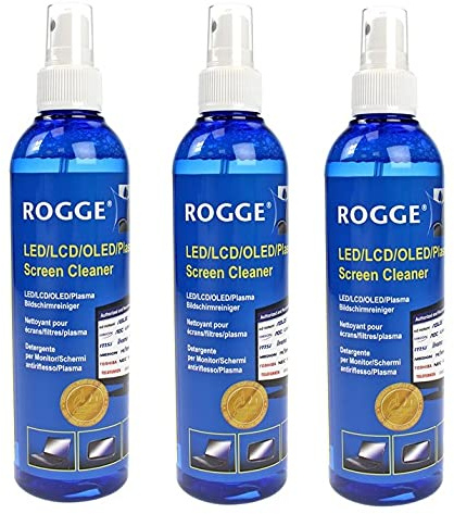 ROGGE Lot de 3 flacons de spray nettoyant pour écran LCD LED OLED FT 250 ml