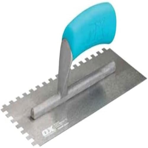 OX Tools Truelle crantée en acier inoxydable 6 mm Bleu/argenté 6 mm OX-T535706