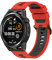 TZY Tiggo 22mm Correa para Huawei Watch GT3 46mm,Correas Reloj,Bandas Correa Repuesto,Silicona Reloj Recambio Brazalete Correa Repuesto para Huawei Watch GT Runner /GT2 46mm (rojo negro)