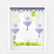 HeichkelL Scheibengardinen Set 3 teilige Bistrogardine mit Stickerei und Quaste Panneaux Küchegardine mit Schlaufen Kurzstores Lamellen Gardinen Violett Lavendel BxH 20x50cm*1 + 20x70cm*2