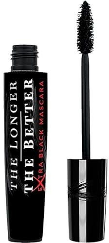 LAYLA The Longer The Better Mascara Ciglia Lunghissime, Extra nero, Volumizzante e Allungante, Definisce, incurva e moltiplica, Effetto naturale senza fibre. Colore extra Nero, 10 ml