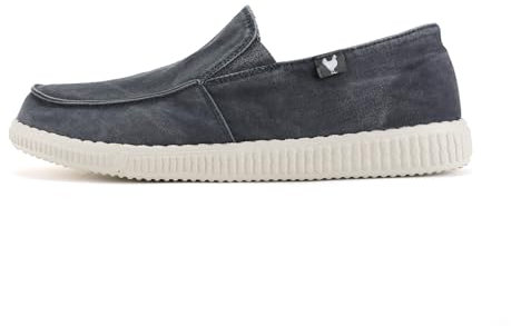 WALK IN PITAS | WP150 Slip ON Washed | Mocasines de Hombre | Náuticos Casual | Zapatillas de Verano | Zapatos Casuales y Cómodos | Calzado de Pitas | Periscope 44