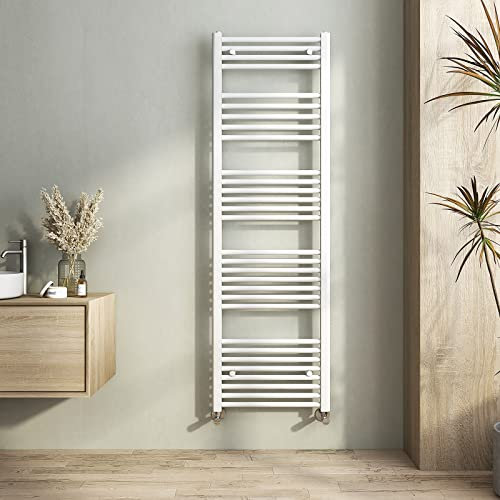 Heilmetz Radiator Towel Rail 1600 x 500 mm, Bathroom Radiators, Warmer Heated Towel Rail for Bathroom Central Heating Radiator - White