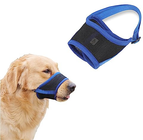 Maulkorb,Muzzles for Dogs,Hunde Maulkorb,Maulkorb Kleine Hunde,Maulkorb Mittlere Hunde,Maulkorb für Große Hunde,Maulkorb Mittlere Hunde,Adjustable Strap,Breathable,Prevents Biting and Eating,Barking