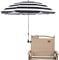 GRANDMEI Sombrilla para silla con abrazadera, 46 pulgadas UPF 50+ clip en paraguas para patio, sillas de playa, cochecitos, sillas de ruedas, carritos de golf, B-Stripe